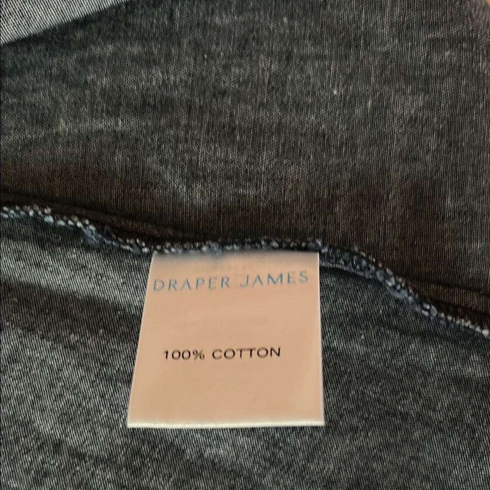 Draper James Chambray denim Wrap Dress Size 10 - Picture 9 of 10